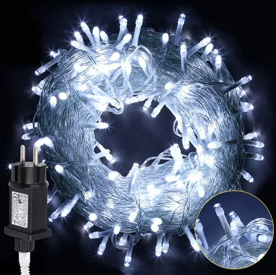 Zdjęcie produktu dla Jayseuw 20M 200 LED Fairy Lights 8 trybów oświetlenia Party Garden Electricity Lighting Indoor Christmas Wedding Decoration Cold White