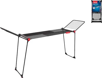 Produktbild von Vileda Infinity Flex Ultimate, Wäscheständer, Stahl, Schwarz, 30 m, 1 Stück(e), 5 Jahr(e)