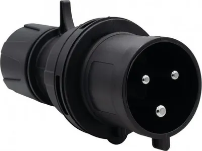 Image de Fiche industrielle - portable 32 A/3 pôles 200 V-250 V /FE/ IP44 noire F7.0144