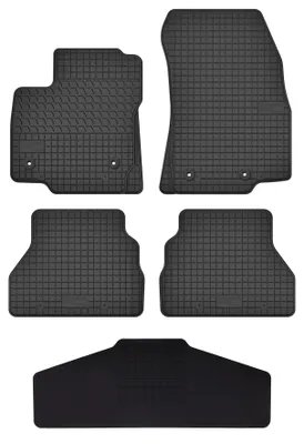 Productafbeelding van Rubberen automatten + tunnelmat voor Ford B-MAX 2012-2017 (MPV) – 5-delig, zwart, op maat – Wielganizator SolidTread