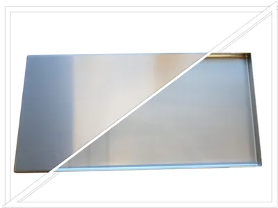 Produktbild von Koch #104 Rostfreie Fettauffangwanne - 651 x 276 x 20mm u.A. für Enders Monroe pro 4 - Massiver V2A Edelstahl 2mm - 3,3 KG - formierte Ecken!