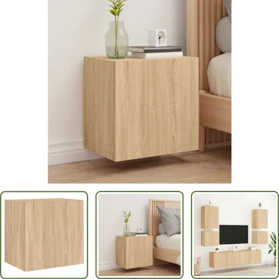 Zdjęcie produktu dla The Living Store Szafka wisząca TV dąb sonoma 40,5x30x40 cm materiał drewnopochodny