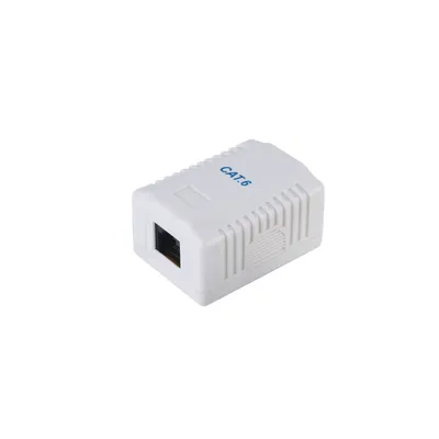 Image de Equip Aufputzdose Cat6  1-Port    RJ45 UTP       RAL 9010 ws Polybeutel