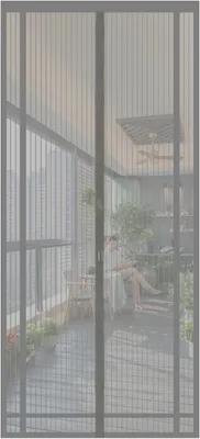 Produktbild von Sekey Fliegengitter Balkontür zuschneidbar – Magnet & selbstklebend, ohne Bohren | Insektenschutzvorhang für Balkon-, Terrassen- und Zimmertüren, 130x220 cm, Grau