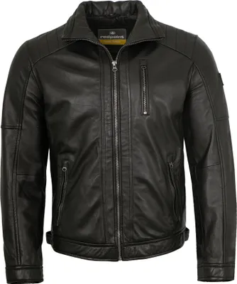 Produktbild von Redpoint - Herren Lederjacke Lammnappa schwarz : 56