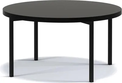 Produktbild von BETTSO Beistelltisch Kaffeetisch Couchtisch Sofatisch Nachttisch Betttisch Laptoptisch Gestell aus Metall Tischplatte aus Holz HANS C Schwarz Glanz