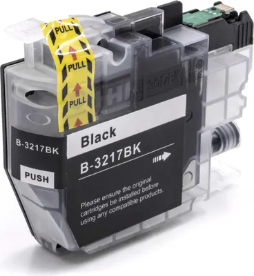 Produktbild von vhbw Tintenpatrone Schwarz als Ersatz für Brother LC-3217BK, LC3217BK (kompatibel, 15ml + Chip)