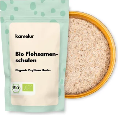 Produktbild von Kamelur Bio Flohsamenschalen 1kg, ohne Zusätze