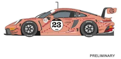 Immagine prodotto di Porsche 911 GT3 R, auto da corsa elettrica, scala 1:32, con luci, modello Evolution