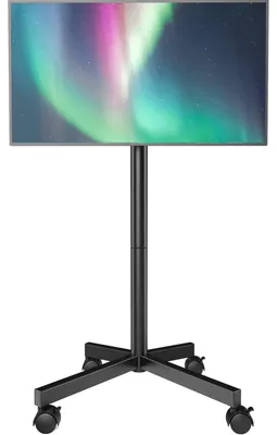 Produktbild von Mobile TV-Wagen - Höhenverstellbar - Tragbar - Für 23-60 Zoll - Mit Rollen - Bis 80 lbs