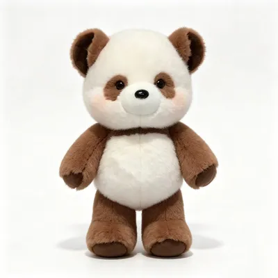 Produktbild von Laufender Panda Plüschtier 45 cm – Kuscheltier mit Beweglichen Beinen – Weicher Panda Stofftier Braun
