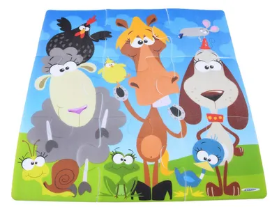 Image de Tapis mousse puzzle Animaux 37 cm x 37 cm ZA3151