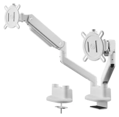 Produktbild von ONE FOR ALL DM4220 MH Universal-Doppelmonitorarm, Weiß