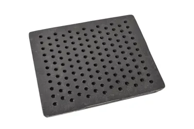 Obrázok produktu pre SEZAM rošt na kachle 27,5 x 22,5 cm liatinový liatinový rošt s otvormi krbový rošt štvorcový rošt na popol stolový rošt na kachle rošt na kachle krbový rošt