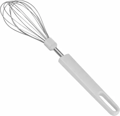 Image de Fouet 28 cm acier inoxydable, manche plastique