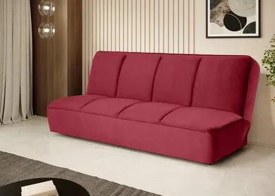 Produktbild von Sofa mit Schlaffunktion LEANO 3-Sitzer, Rot (Riviera61)