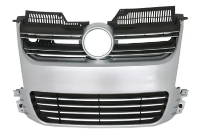 Produktbild von Kühlergrill für VW Golf 5 V 2003-2007 R32 Design Gitter Gebürstetes Aluminium