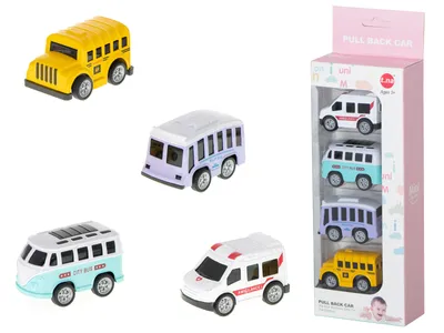 Produktbild von Aga Metall Autos Krankenwagen Bus 4pcs