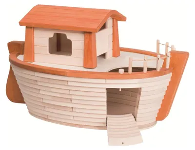 Produktbild von HOLZTIGER Arche Noah aus Holz (ohne Tiere)