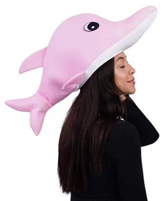 Delfin-Hut für Erwachsene, lustiger Partyhut, Rosa, Einheitsgröße