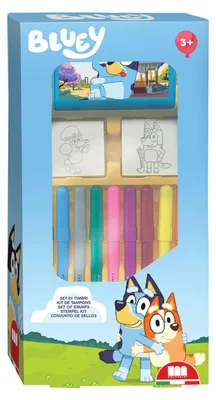 Produktbild von Multiprint Bluey Stamp Set mit Filztip -Stiften