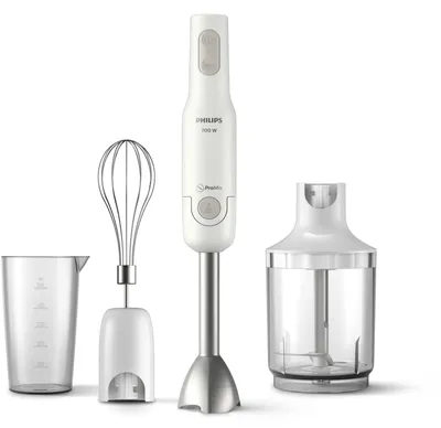 Produktbild von Philips Daily Collection HR2545/00 ProMix Stabmixer, Pürierstab, Pulsfunktion, 1,2 m, 650 W, Weiß