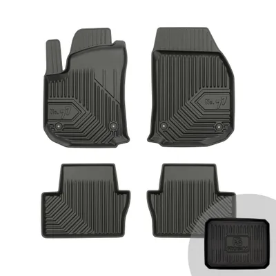 Produktbild von FROGUM No.77 Gummimatten Ganzjahresset von Auto Fußmatten Autofussmatten für Opel Zafira B 2005-2014