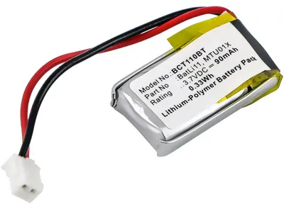 Produktbild von subtel 1x Akku für Haustechnik Kompatibel mit diagral DIAG44ACX, TF410X, Kompatibel mit D5141, Kompatibel mit Intercom MTU01X - (90mAh, 3.7V)