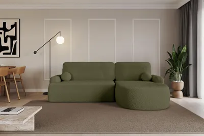Produktbild von ALTDECOR Ecksofa mit Schlaffunktion und Bettkasten Corner Sofa Bett Eckcouch Couch L-Form Schlafcouch Ausziehbar Wohnlandschaft Schlafsofa Cauchsofa  LIRA-L - 264x172x89  Grün