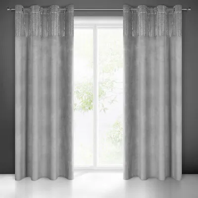 Produktbild von Vorhang LINDI silber silber 140x250 cm Ösen Ösenvorhang