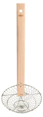 Produktbild von H&H Schaumlöffel aus Holz und Stahl, 36 cm