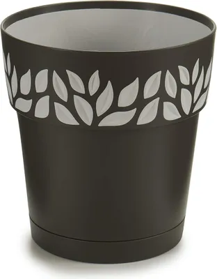 Produktbild von Cloe-Vase, 30 cm, Graphit, mit Wasser/steigendem Wasser