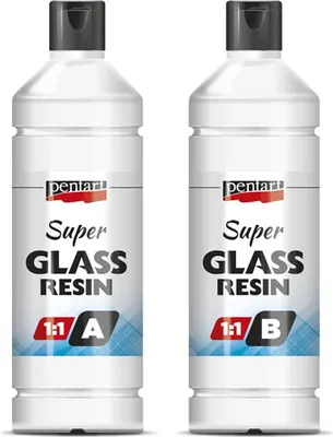 Image de Pentart Super Glass Resin Set - 250ml résine pour bijoux et bricolage
