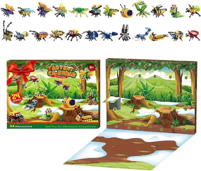 Produktbild von Adventskalender 2026 – 24 Insekten-Miniaturbausteine – Spielzeug – Adventskalender für Mädchen – ab 11 Jahren