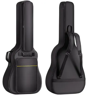 Immagine prodotto di Custodia per chitarra CAHAYA Gig Bag, imbottitura da 8 mm, impermeabile, con tasca per leggio, per chitarre da 40-41 pollici, custodia per chitarra acustica CY0177