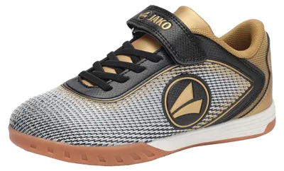 Produktbild von Jako Unisex Kinder J-SI Course Ev Fussballschuh, Jet Black Rich Gold, 28 EU