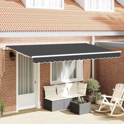 Zdjęcie produktu dla Maison Exclusive - Markiza wysuwana, antracytowa, 400 x 200 cm, tkanina