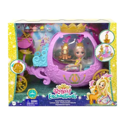 Produktbild von Mattel GYJ16 - Royal Enchantimals - Prinzessinnen-Kutsche, Spielset