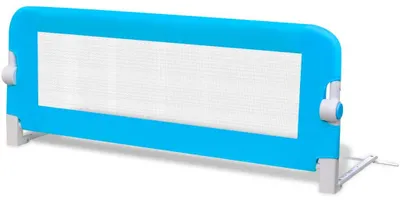 Zdjęcie produktu dla vidaXL Barierka ochronna do łóżeczka dziecięcego 102x42 cm niebieska