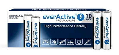 Image de Alkaline Batterien everActive Pro Alkaline LR03 AAA - Schrumpfverpackung 10 Stück