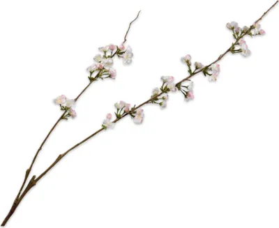 Produktbild von Silk-ka Kunstblume-Seidenblumen-Blütenzweig Creme-Pink 116 cm