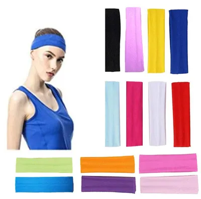 Imagen del producto de Diademas para el cabello, 14 unidades, transpirables, absorbentes de sudor, ideales para yoga y deportes