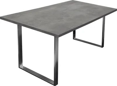Produktbild von Esstisch "Steel" in graphit. Abmessungen (BxHxT) 160x76x90 cm