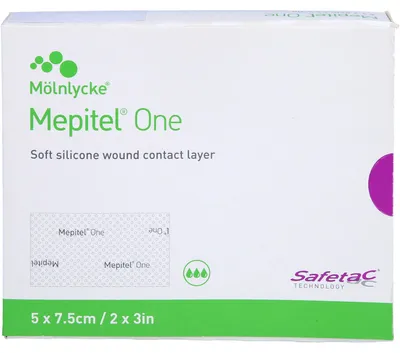 Produktbild von Mepitel One Silikon Netzverband 5 x 7,5 cm, 10 St. Wundauflagen