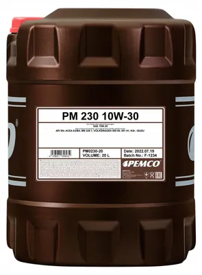 Produktbild von PEMCO iDRIVE 200 iDRIVE 230 für 10W-30 20 Liter Motoröl Motorenöl Teilsynthetisch 229.1 501 01 505 00 Öl