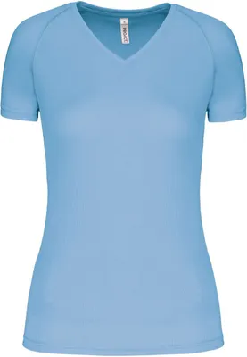 Produktbild von Proact Damen Sport T-Shirt Fitness Training Short Sleeve Jersey Shirt, Größe:XL, Farbe:Sky Blue