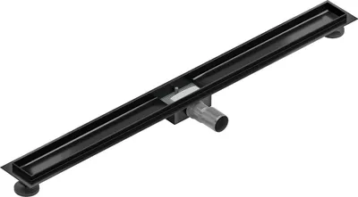 Image de Gouttière plate sans grille 90 cm noir (1715090)
