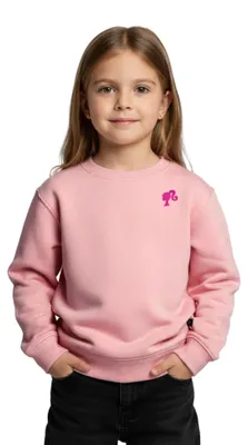 Produktbild von Spreadshirt Barbie Silhoutte Stick Kinder Premium Pullover, 122/128 (6 Jahre), Rosa
