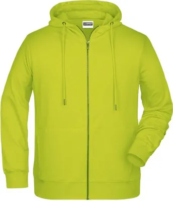 Produktbild von Sweat-Jacke mit Kapuze und Reißverschluss acid-yellow, Gr. L
