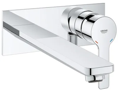 Immagine prodotto di Grohe Lineare 2 trous pour lavabo, montage mural, saillie 207mm, 23444AL1, 23444AL1